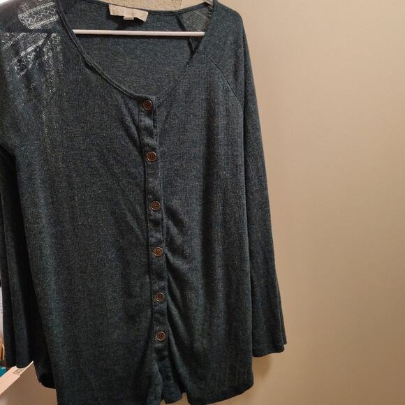 WEEKEND - Women's Teal Button-Up Top - Picture 1 of 8